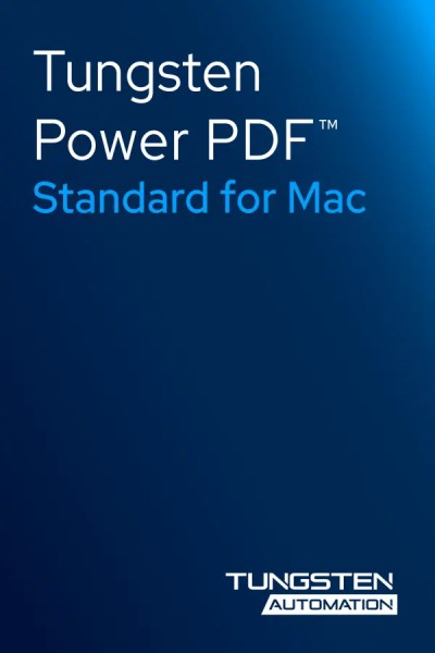 Tungsten/Kofax Power PDF Standard 2026 MAC
