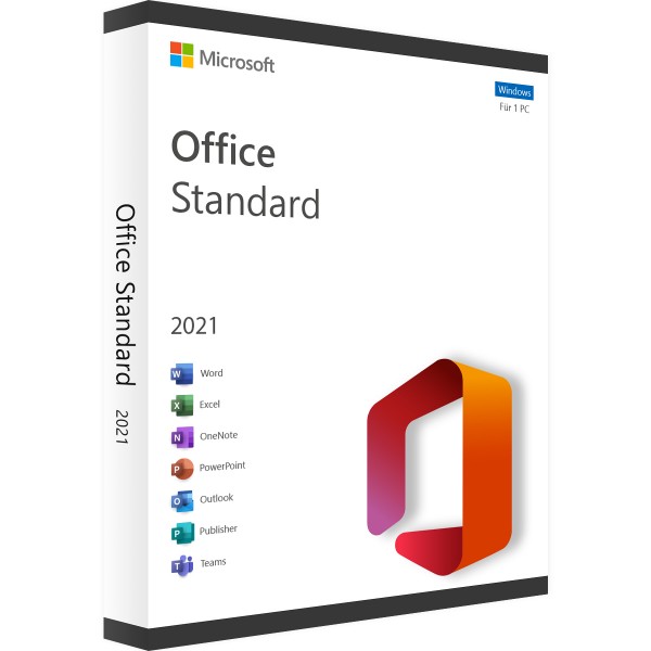 Microsoft Office 2021 Standard | per Windows 1 - 5 dispositivi